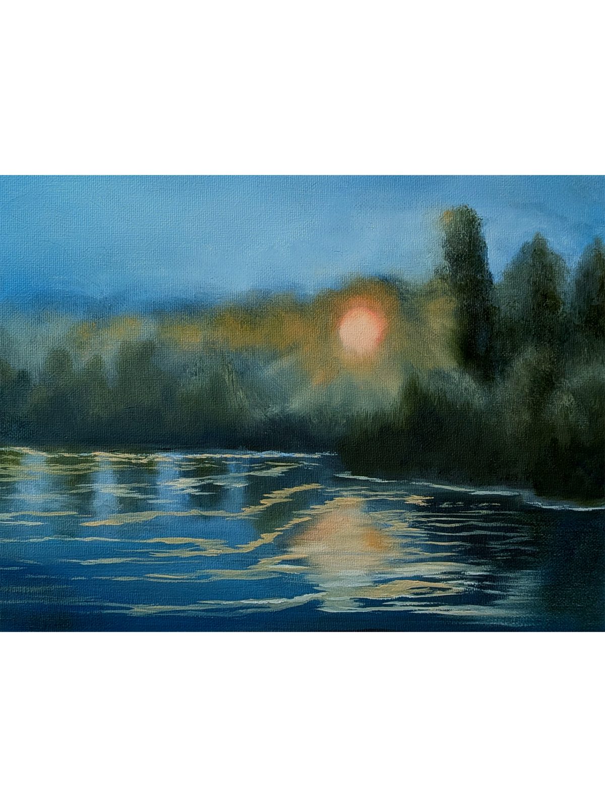 Morning Launch — oil on canvas panel